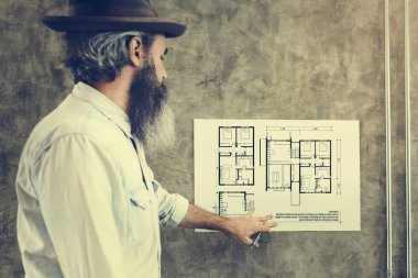 Adam mimar planı ile çalışma