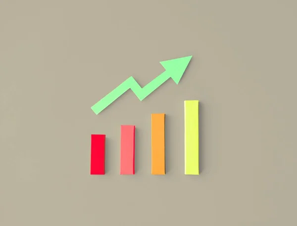 Statistieken strategie analyse Diagram — Stockfoto