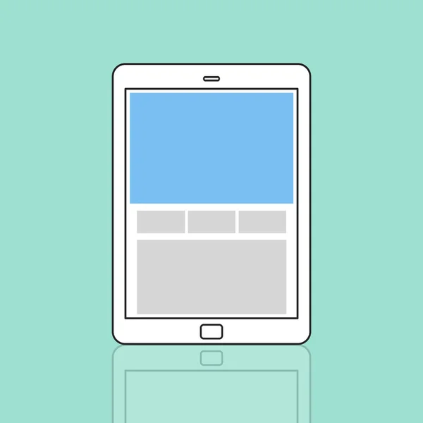 Web design template digital tablet — Stock Photo, Image