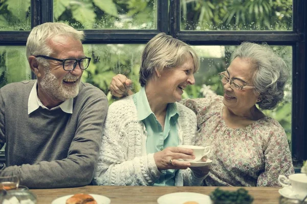 Pensionamento senior Incontra — Foto Stock