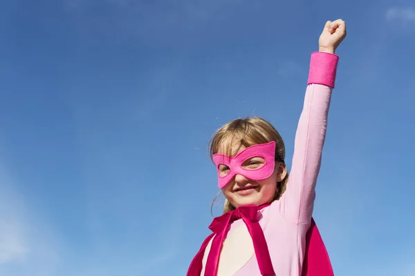 Superhero Little Girl — Fotografie, imagine de stoc