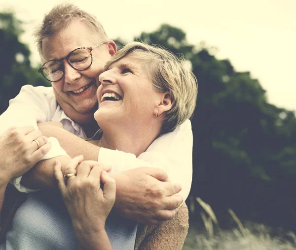 Elderly Senior Couple in love — Stock Photo, Image