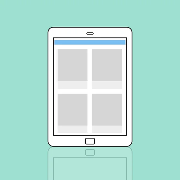 Web design πρότυπο ψηφιακό tablet — Φωτογραφία Αρχείου