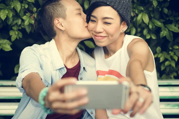 Pareja de lesbianas Momentos — Foto de Stock