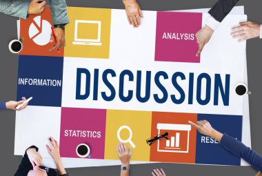 Tablo toplantıda işadamları