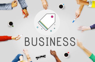 Tablo toplantıda işadamları