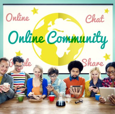 Dijital aygıtlar kullanan insanlar