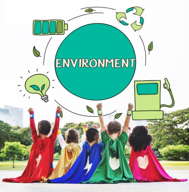 Birlikte oynayan süper kahraman çocukları