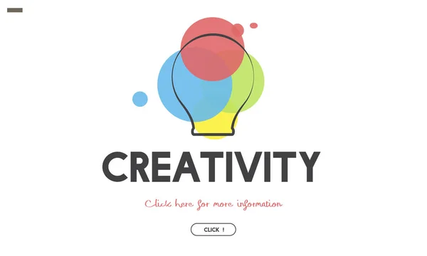 Grafische tekst en creativiteit Concept — Stockfoto