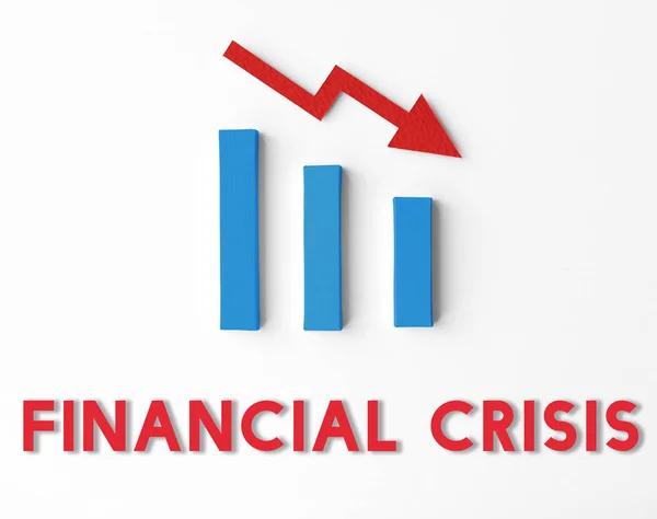 Financieel crisisconcept — Stockfoto