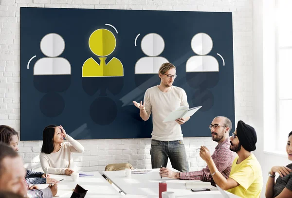 Empresários em reunião — Fotografia de Stock