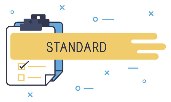 Graphic Text and Standard Concept