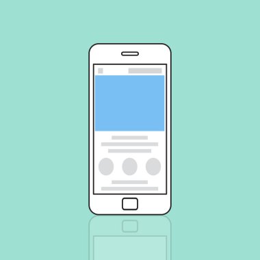 Web tasarım şablonu cep telefonu