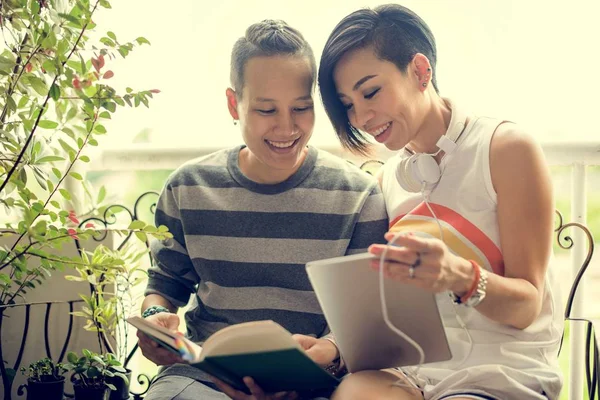 Pareja de lesbianas Momentos — Foto de Stock