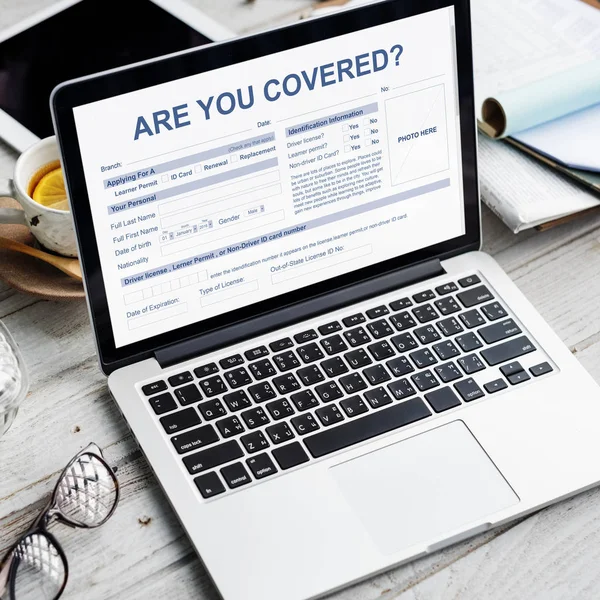 Laptop on table concept — Stock Photo, Image