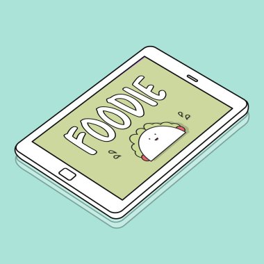 Web tasarım şablonu dijital tablet