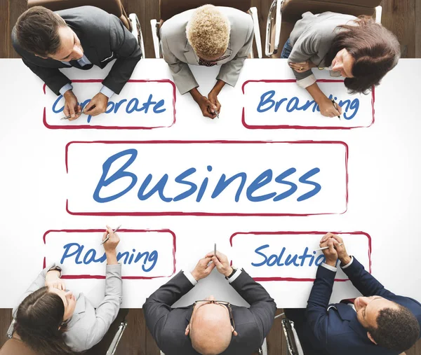 Business people working in meeting — Stock Photo, Image