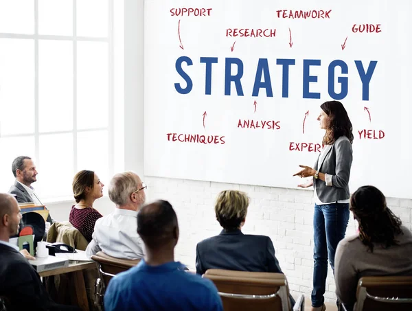 Business people working at meeting — Stock Photo, Image