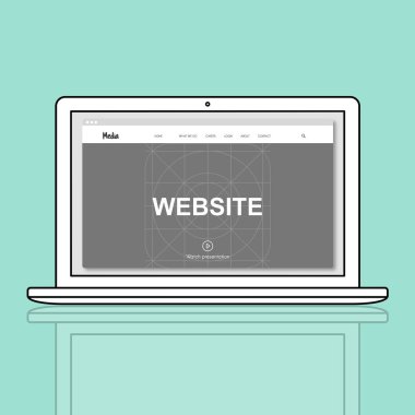 Web tasarım şablonu dizüstü