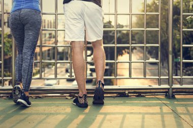 Çift egzersiz yaptıktan sonra rahatlatıcı