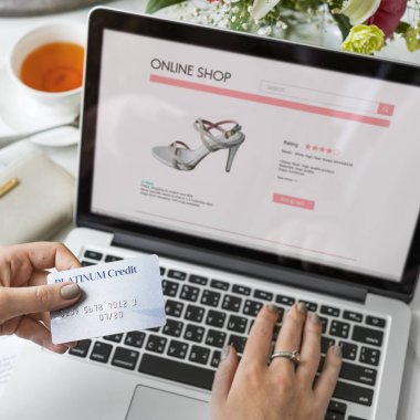 Internet dijital bağlantı ağ kavramı alışveriş