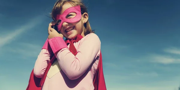 Little Girl Super Hero — Fotografie, imagine de stoc