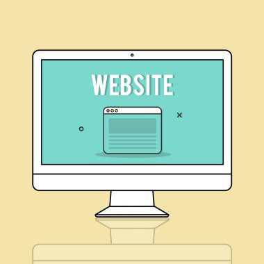 Web tasarım şablonu monitör