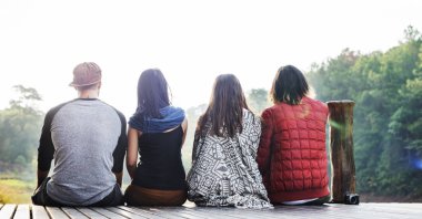 genç arkadaş seyahat 