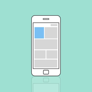 Web tasarım şablonu cep telefonu