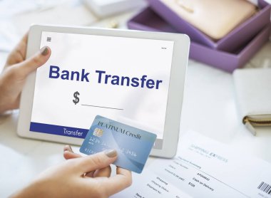 Çevrimiçi para transferi arabirimi kavramı 