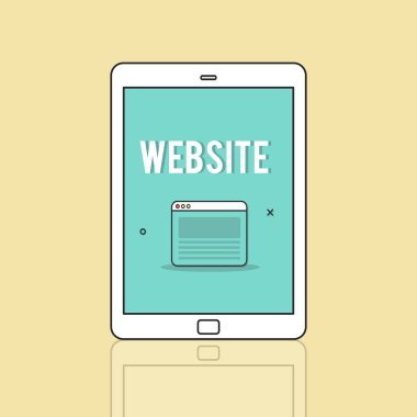 Web tasarım şablonu dijital tablet