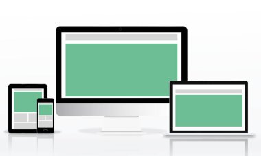 Web tasarım şablonu dijital cihazlar