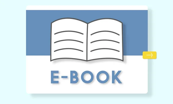 Texto gráfico y concepto de libro electrónico —  Fotos de Stock