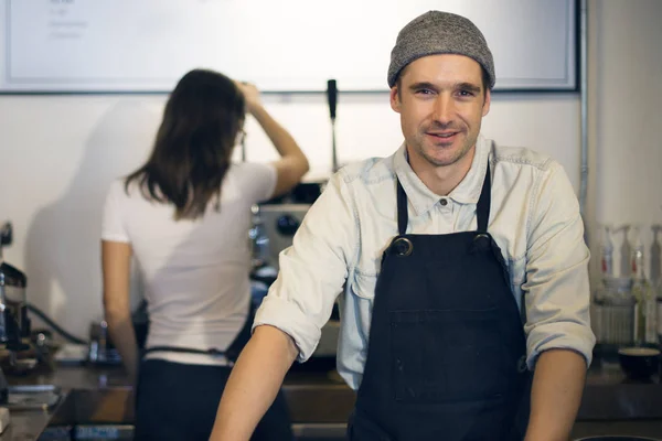 Sör-kávé baristas — Stock Fotó