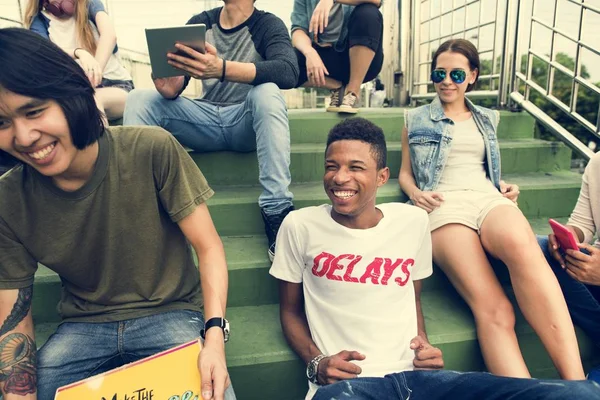 Teenagers in Casual Clothes — Stock Photo, Image