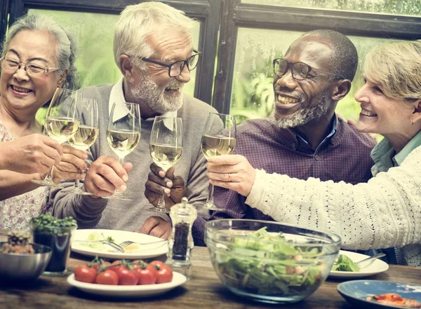 Group of Senior Retirement Meetup — Stock Photo, Image