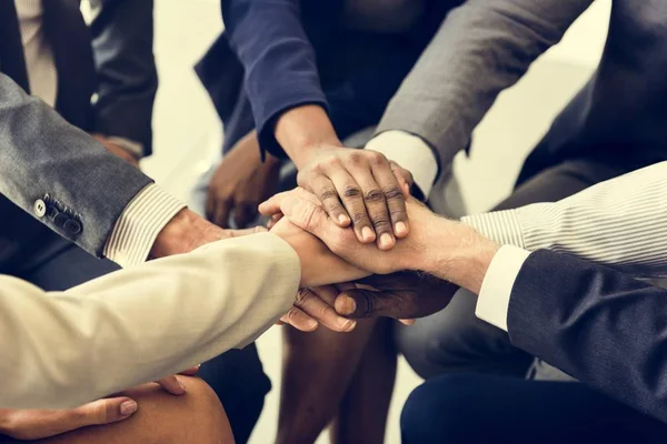 Business Team Stack händerna — Stockfoto