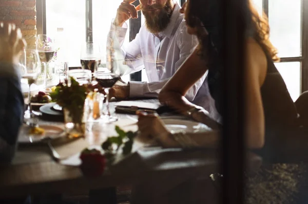 Gente en Restaurant Concept — Foto de Stock