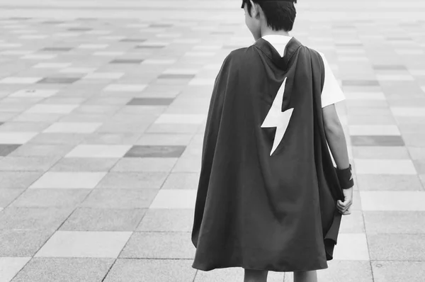 Superhero Boy in Costome Energy — Stock Photo, Image