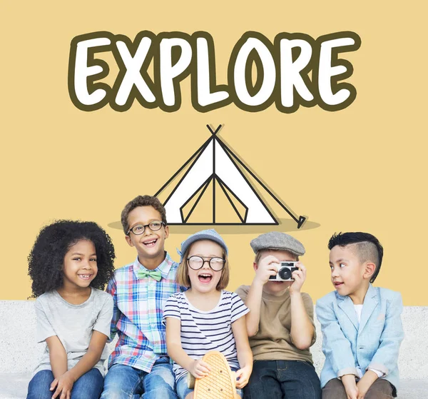 Casual neşeli arkadaşları