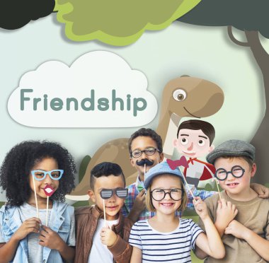 Casual neşeli arkadaşları