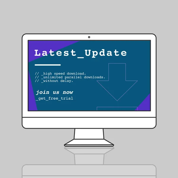 Web design template monitor — Stock Photo, Image