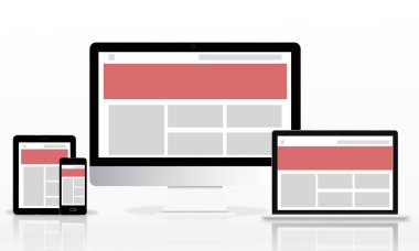Web tasarım şablonu dijital cihazlar