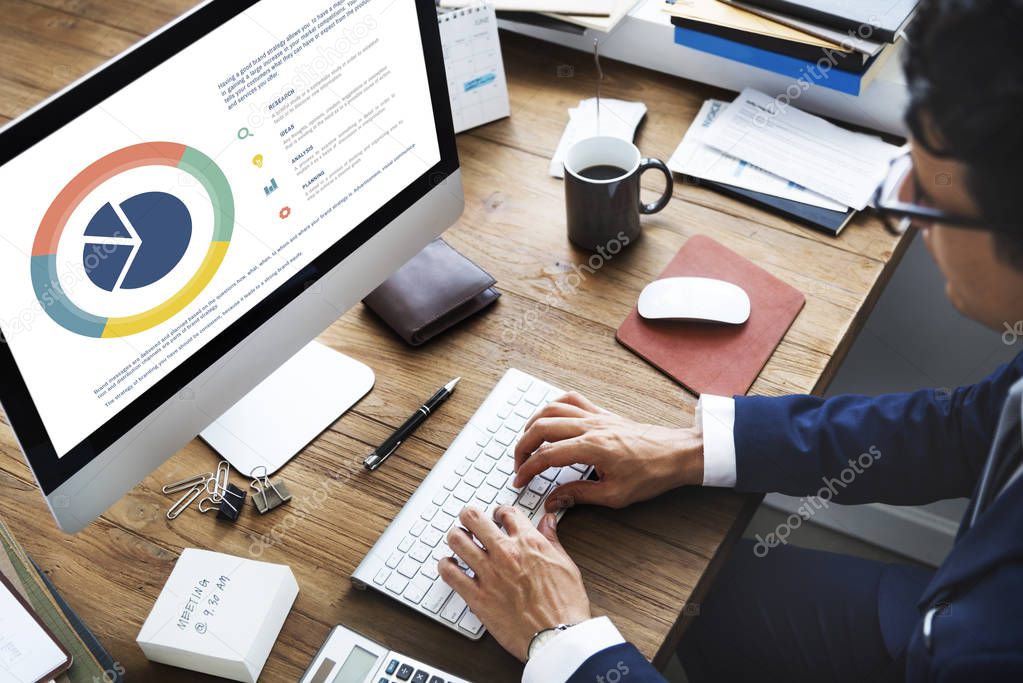 Businessman Using Computer  