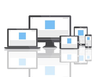 Web tasarım şablonu dijital cihazlar