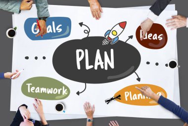 Tablo toplantıda işadamları