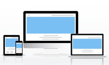 Web tasarım şablonu dijital cihazlar