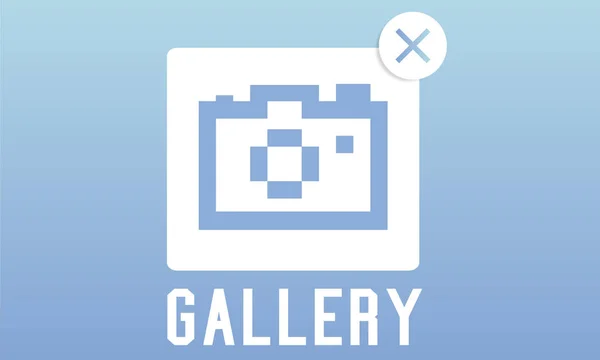 Texto gráfico y concepto de galería — Foto de Stock