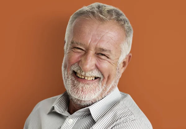Älterer Mann lächelt — Stockfoto