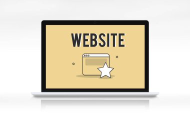 Web tasarım şablonu dizüstü